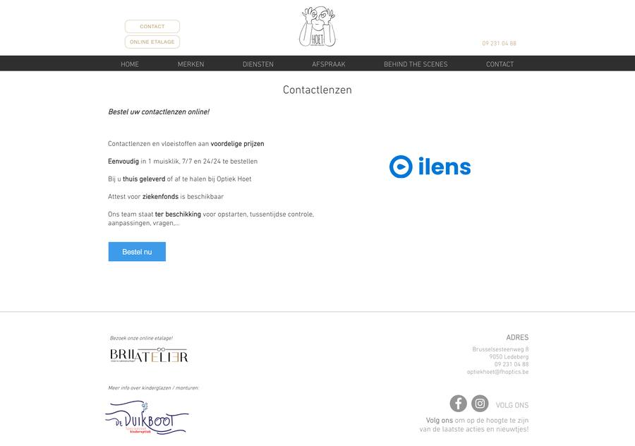 Optiek Hoet — Lenzen (desktop), original